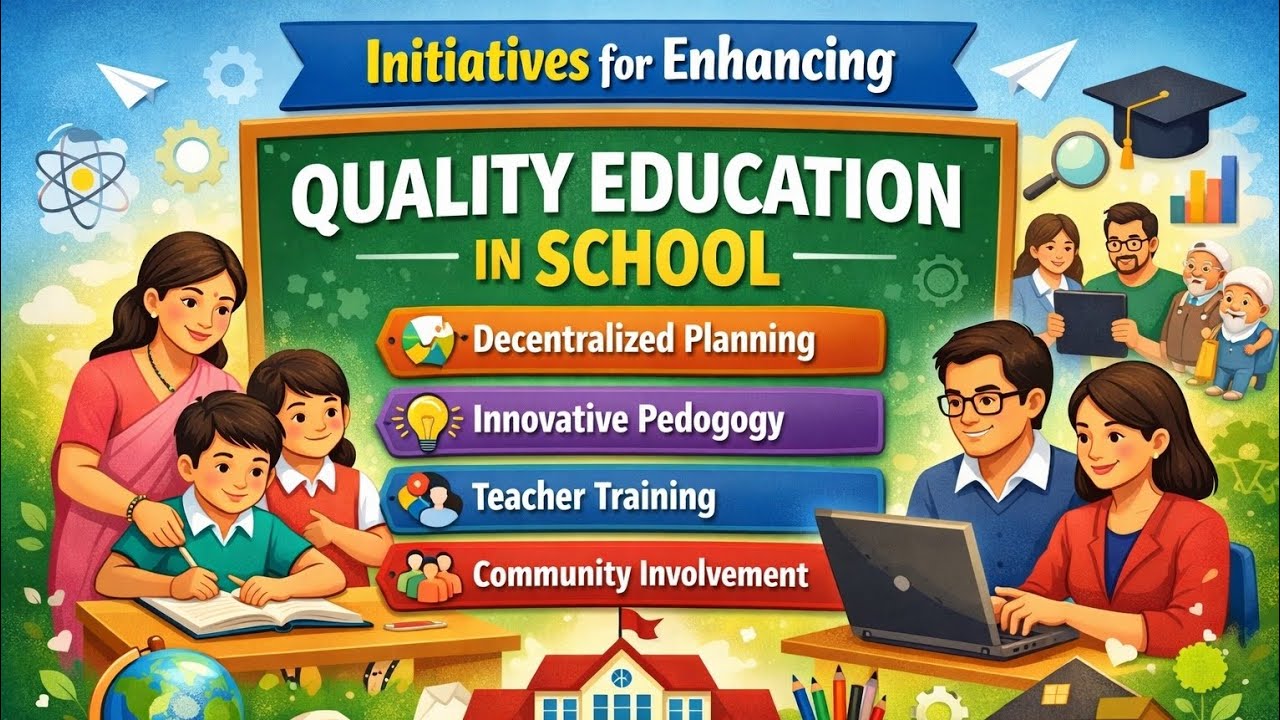 Initiatives for Enhancing Quality Education in Schools | Education Reforms & Improvement Strategies 