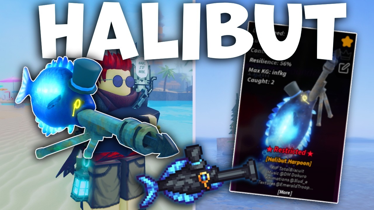 ПОЛУЧИЛ HALIBUT УДОЧКУ В ФИШ | Fisch Roblox