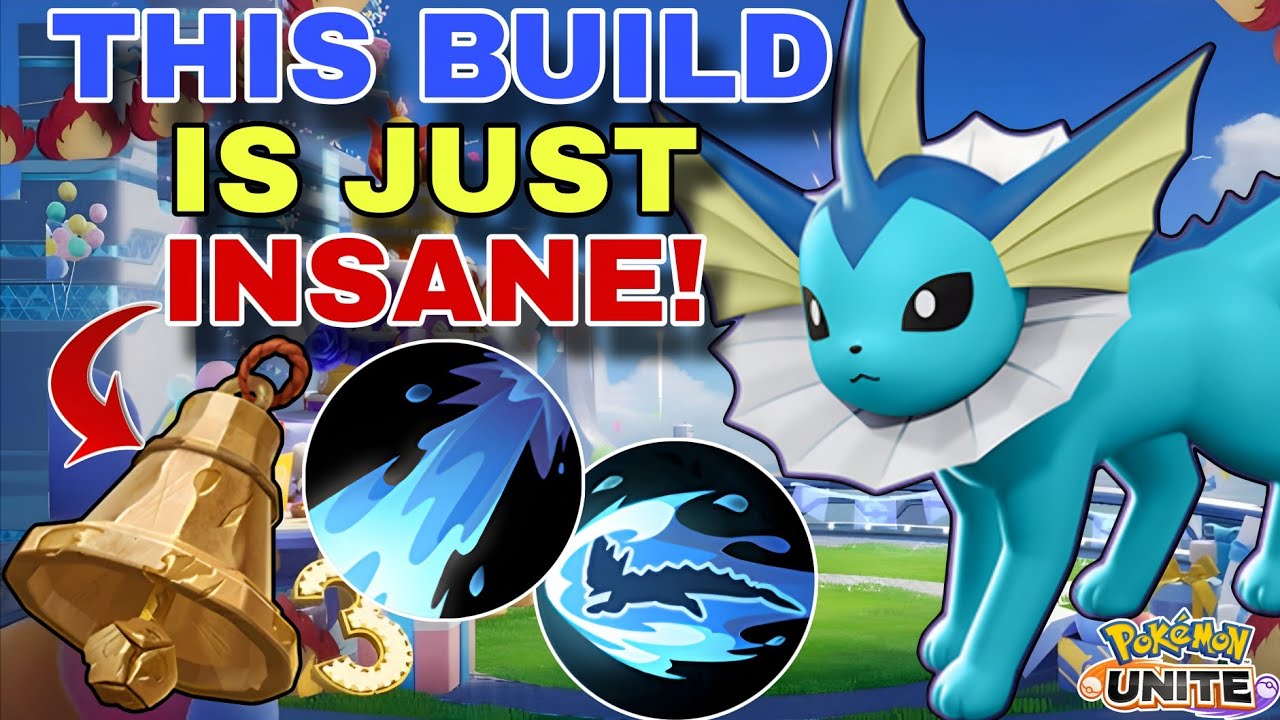 This VAPOREON Build with VANGUARD BELL Feels Absolutely Amazing in Ranked! | Pokemon Unite