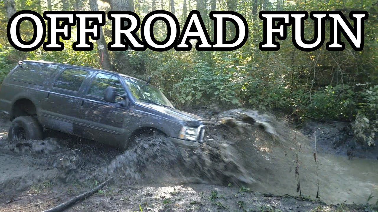 Ford Excursion Playing In The Mud And Off Road | 4x4 WINS