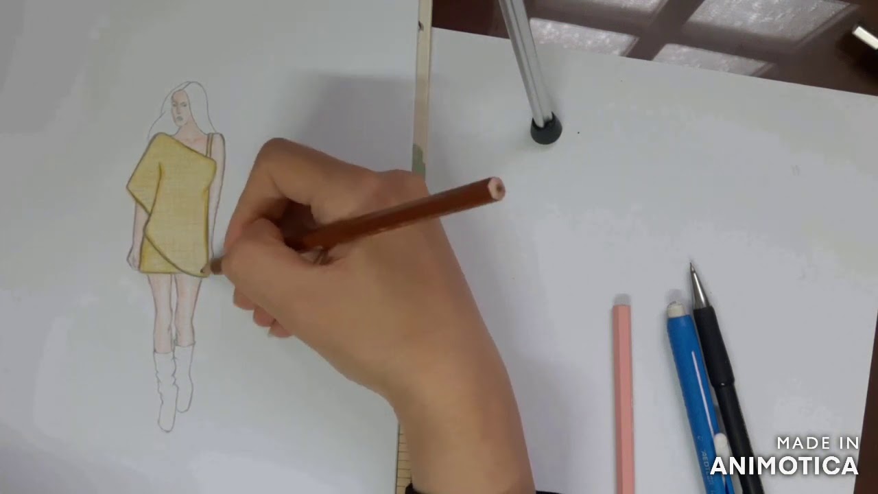 Linen fabric drawing | رسم و تلوين خامة الكتان