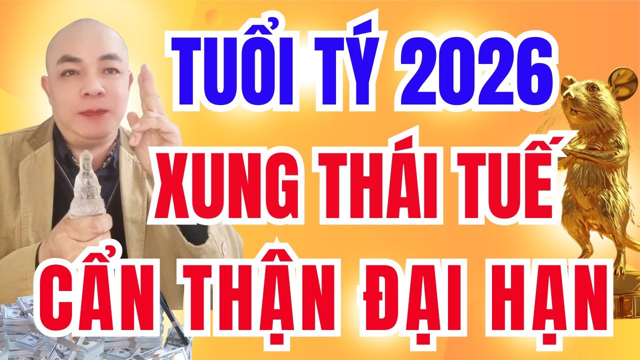 Tử Vi Tuổi Tý 2026: Xung Thái Tuế - Cẩn Thận Đại Hạn - Giữ Được Là Phúc