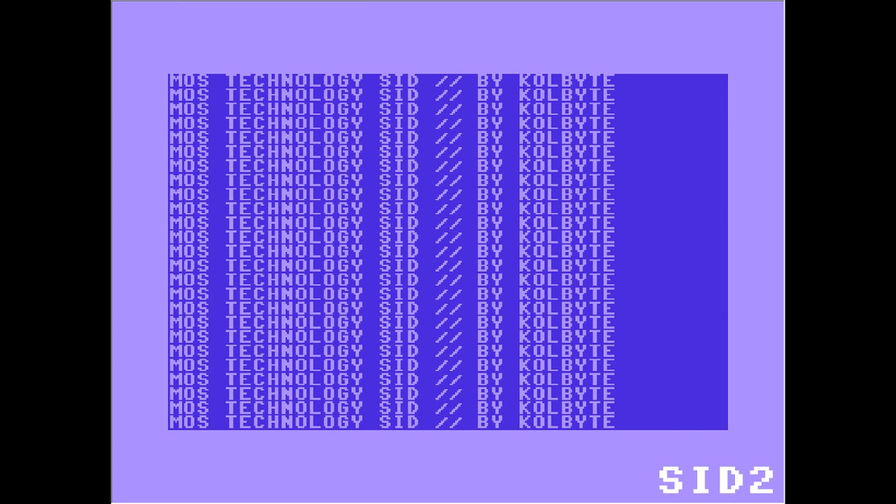 kolbyte &ndash; MOS Technology SID [2013]
