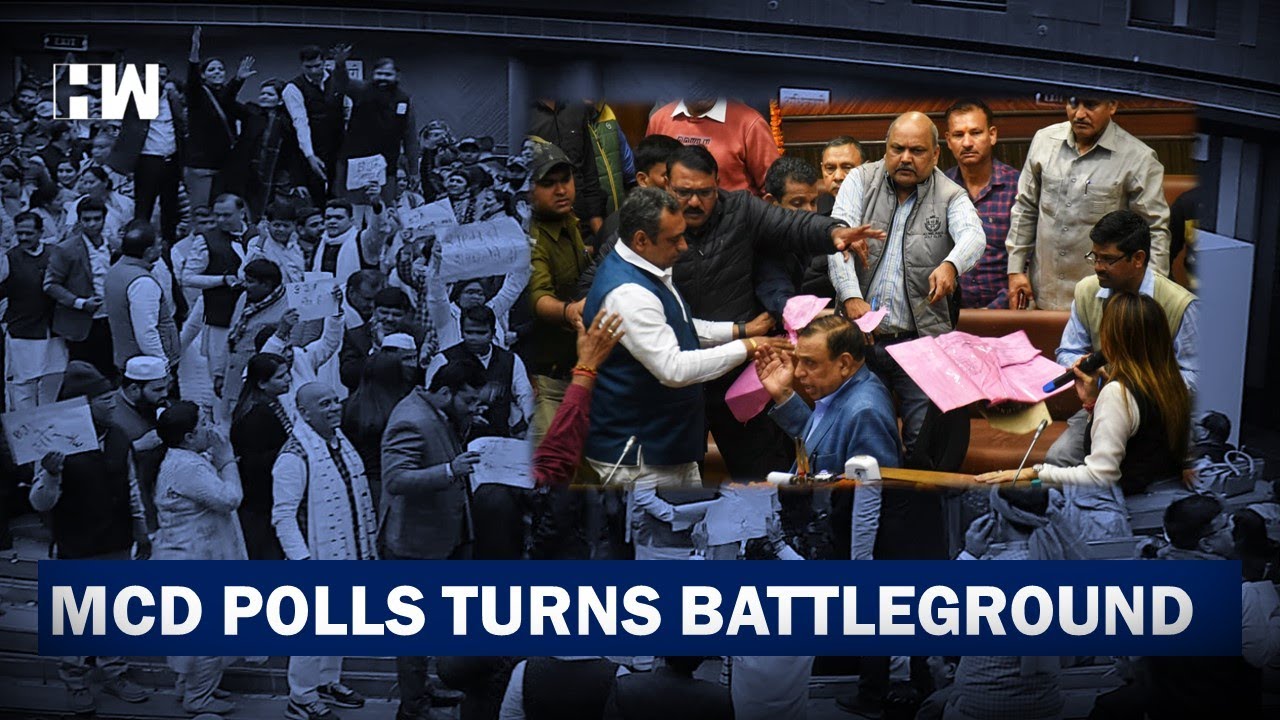 AAP Vs BJP, Midnight Chaos At Delhi Civic Body, Bottles, Ballot Boxes Fly | Delhi | Mayor |