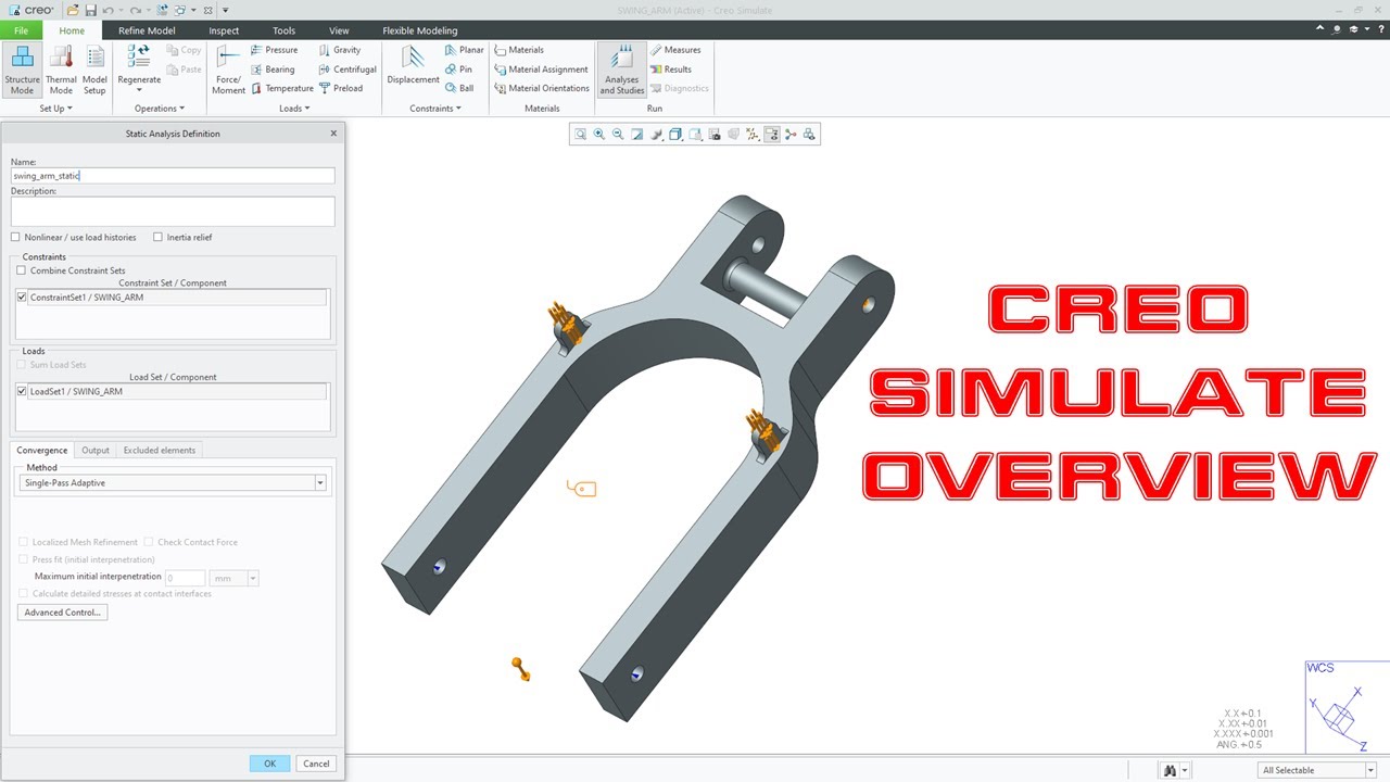 Обзор Creo Simulate — Creo Parametric