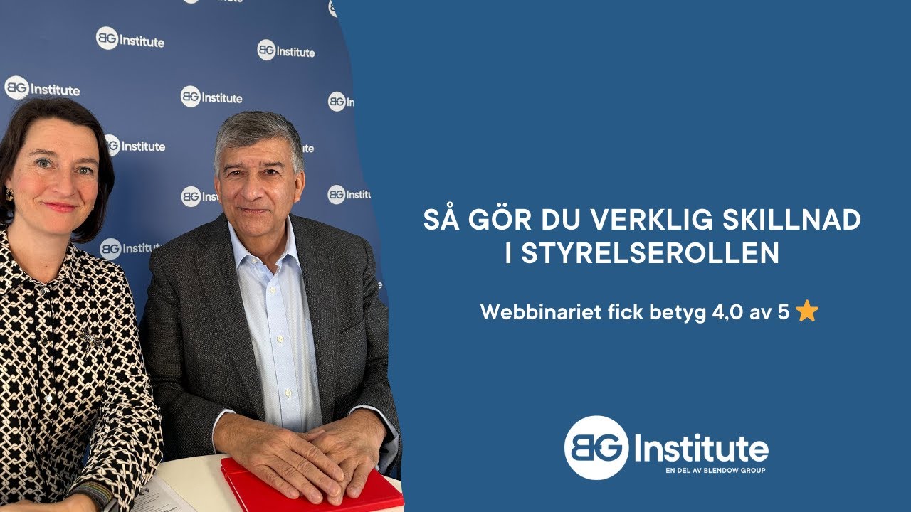 Så gör du verklig skillnad i styrelserollen