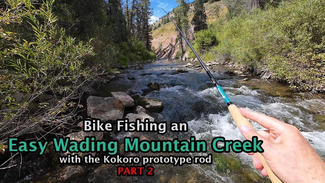 PART 2: Bike Fishing One Of My Favorite Creeks 7/28/2025, switched to the fishing Kaida tenkara rod