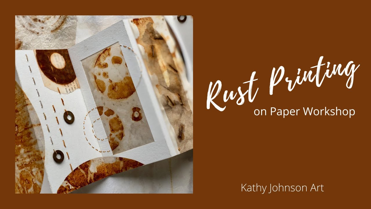 Rust Printing on Paper Workshop Preview