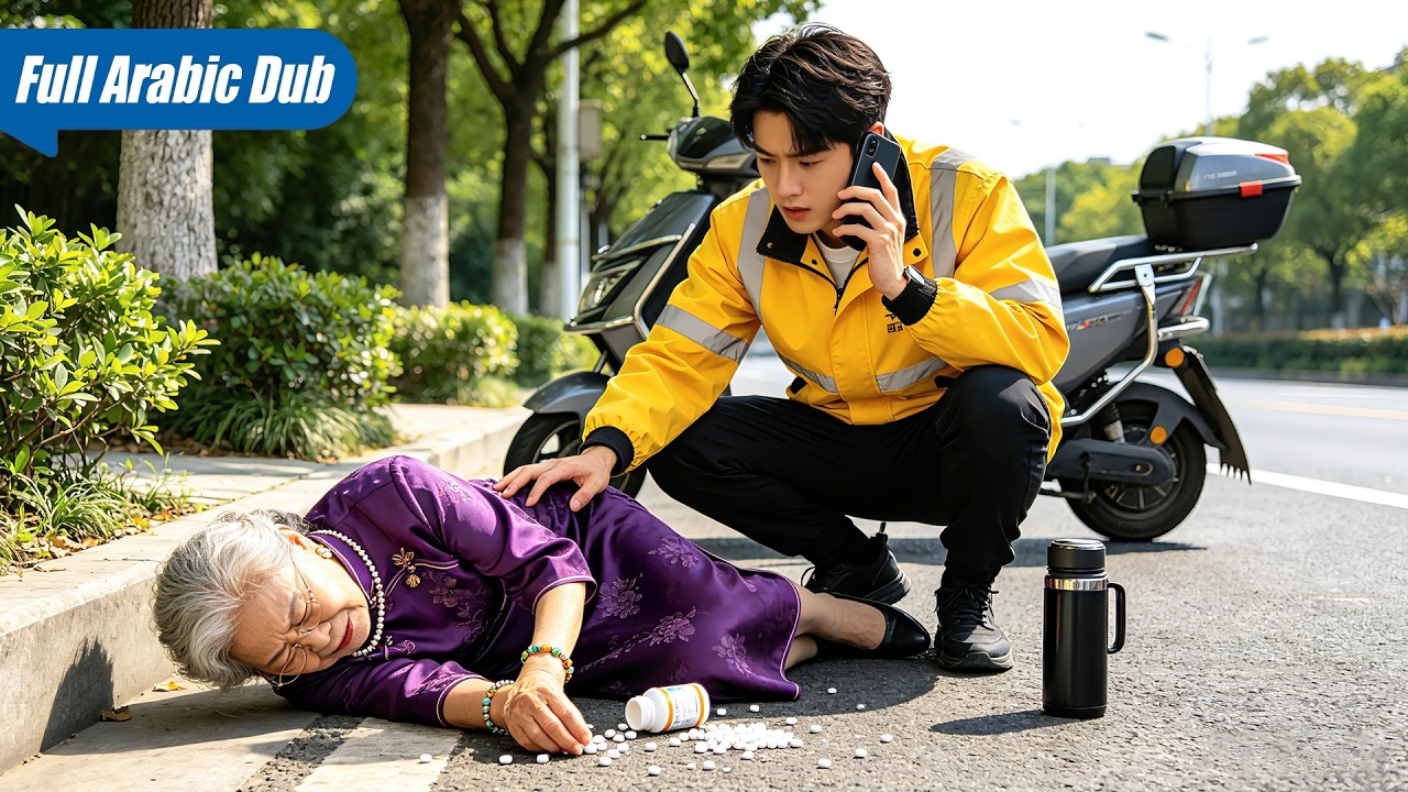 أنقذ عامل توصيل لطيف سيدة عجوز، دون أن يعلم أنها أغنى رجل في العالم وتريد تزويج حفيدتها له!