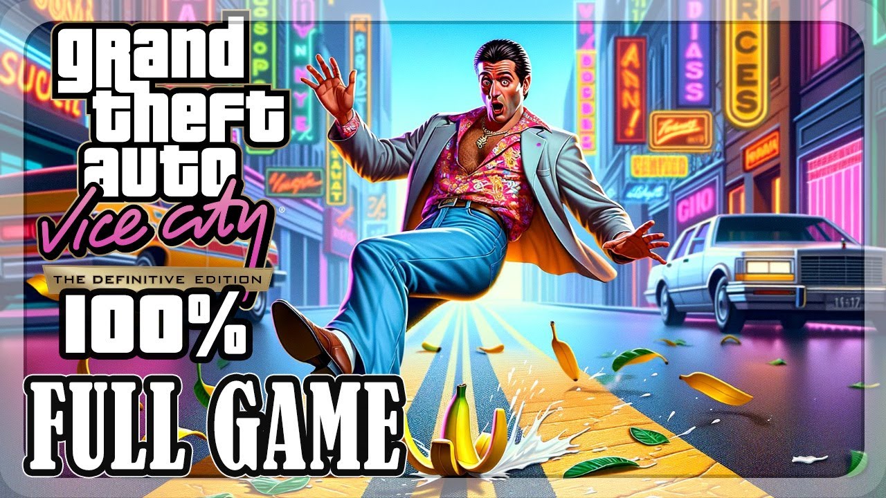 GTA Vice City Definitive edition - Full game 100%, All Side Missions, No Commentary