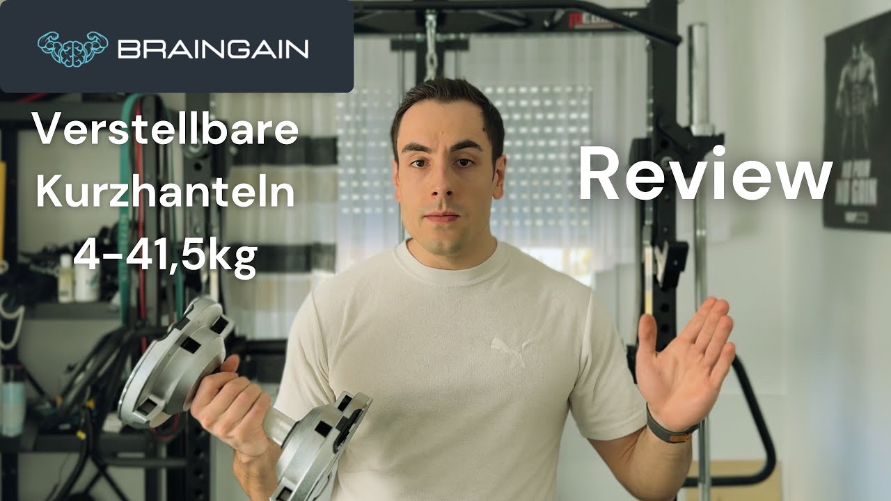 REVIEW der BRAINGAIN VERSTELLBAREN KURZHANTELN 4-41,5kg