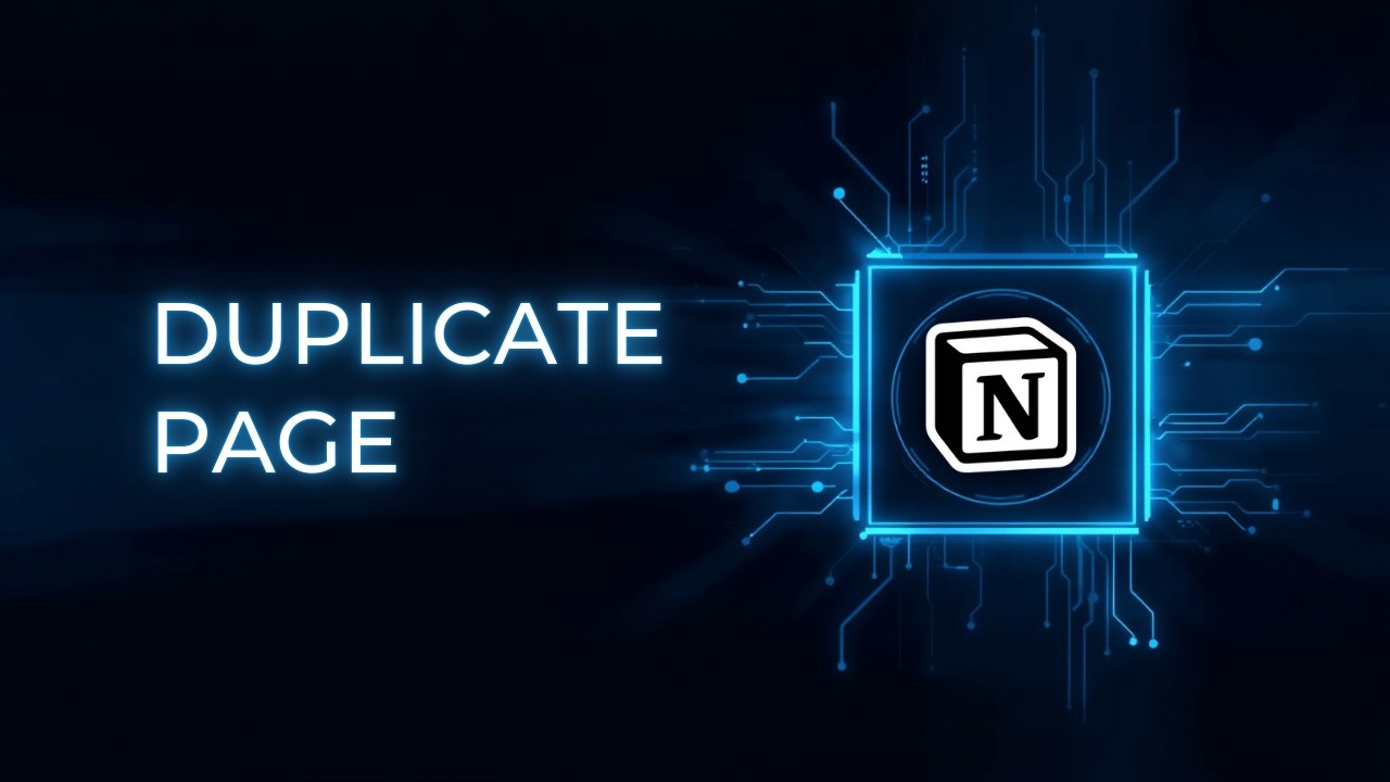 How to duplicate a page in Notion
