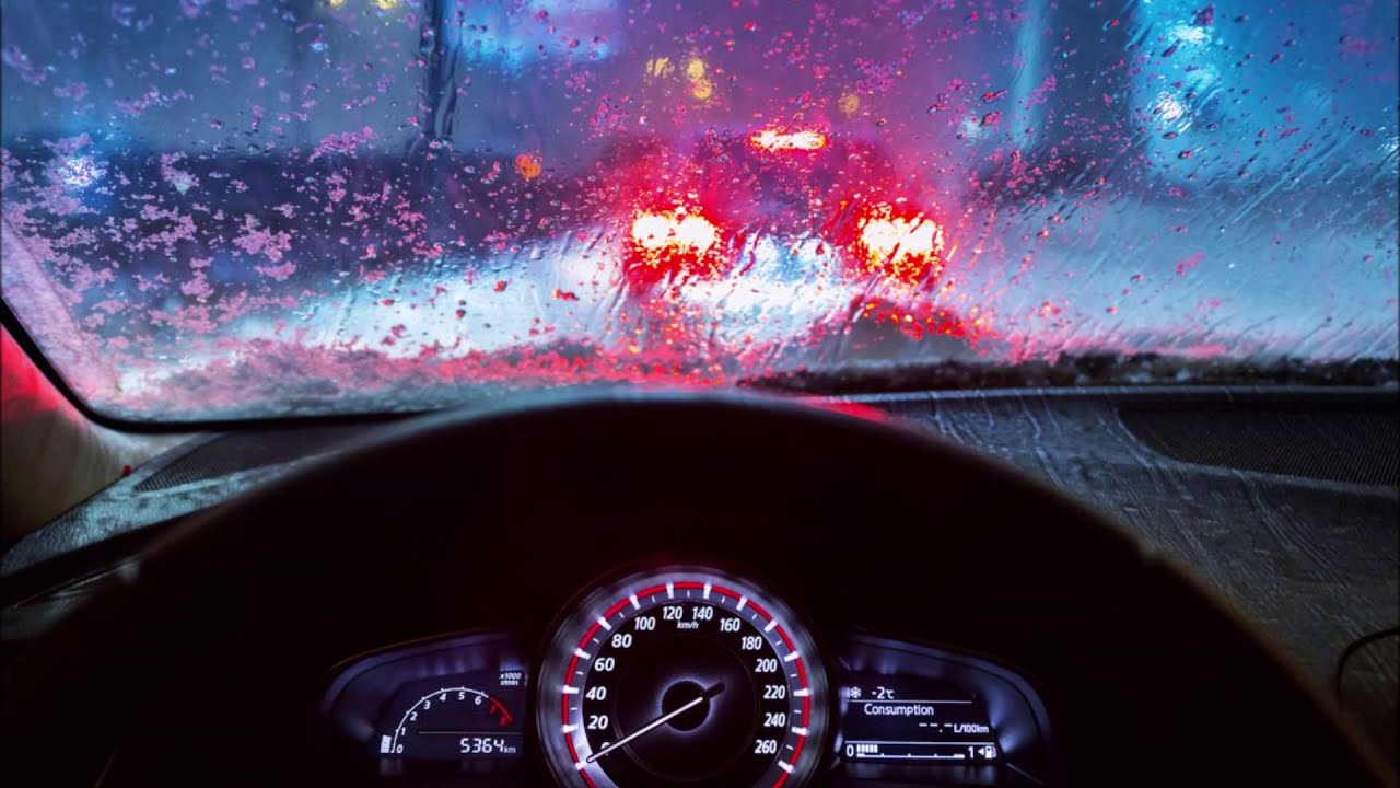 RELAJANTE SONIDO DE LLUVIA EN EL COCHE PARA DORMIR / RELAXING RAIN SOUND ON THE CAR