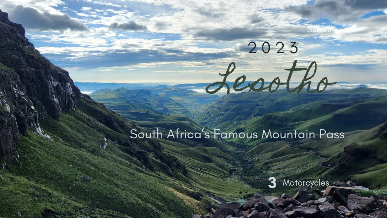 Sani Pass 2023 Lesotho on 3 motorcycles