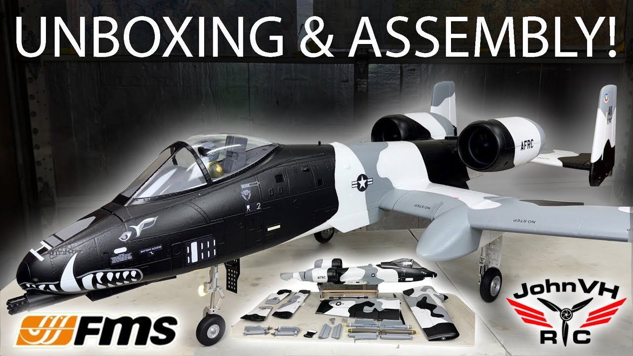 FMS EDF Jet Twin 70mm A‑10 Thunderbolt II V2 PNP Распаковка и сборка Обзор @fmsmodelRC