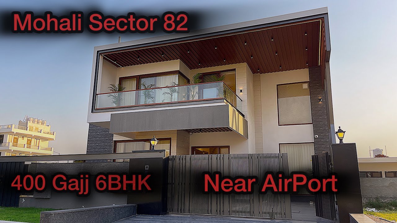 House Tour | East Facing Park Facing 400 Gajj 6bhk with Lift and Party Bar | Mohali sector 82 |