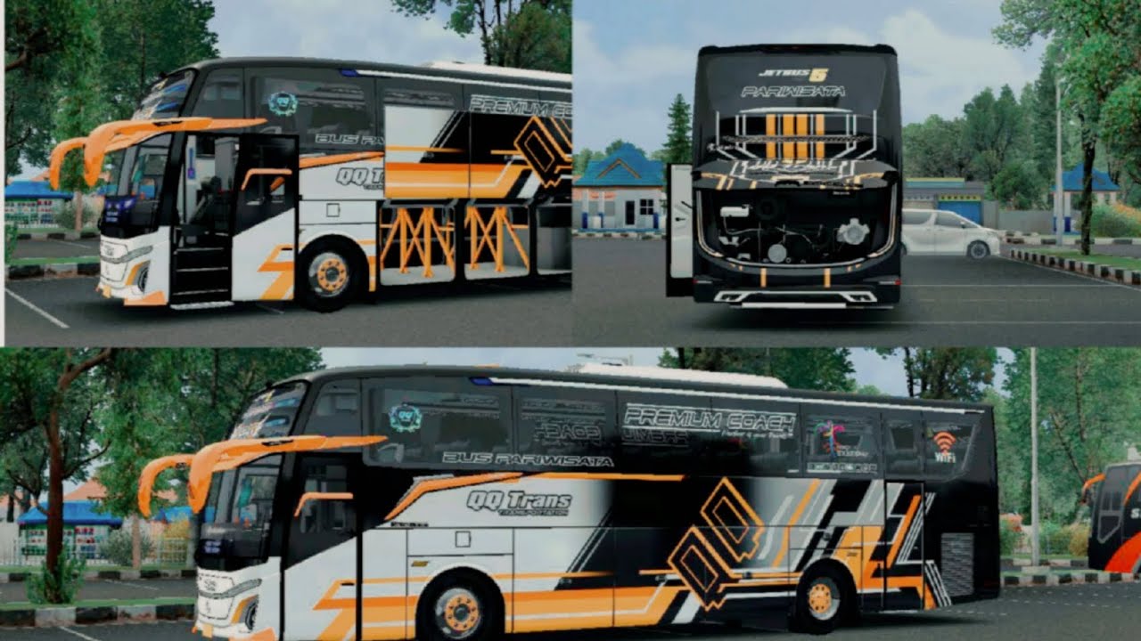 SHARE KODE NAME ANIMASI PINTU BAGASI + KAP MESIN JB5 MHD BUSSID v434  #bussimulatorindonesia