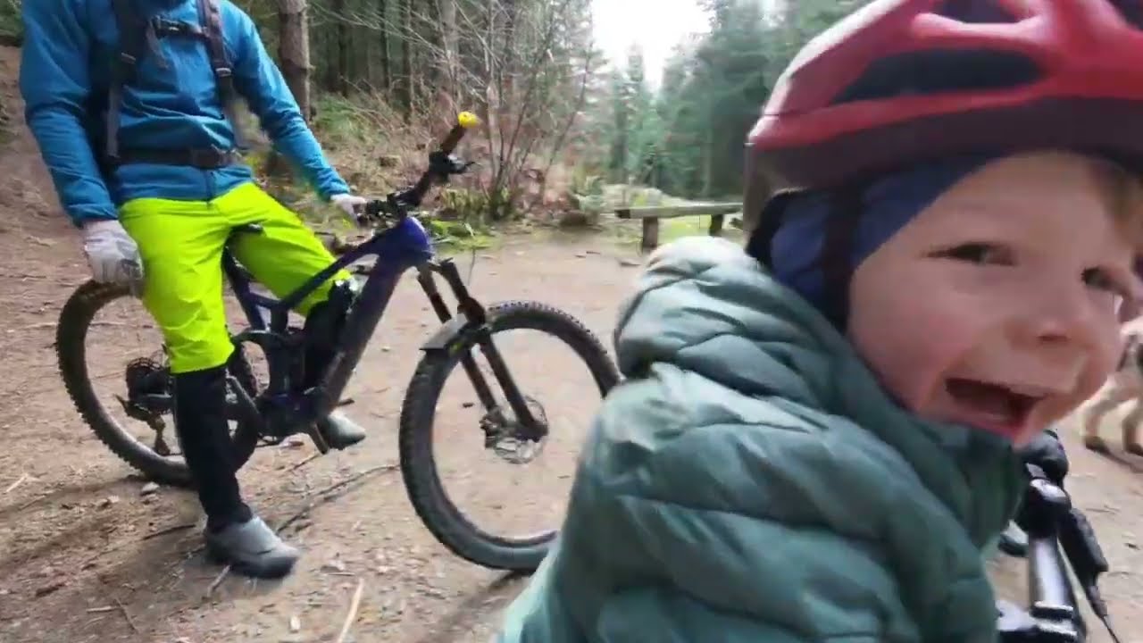 Following a 3 year old down Uline at Galbraith in Bellingham!