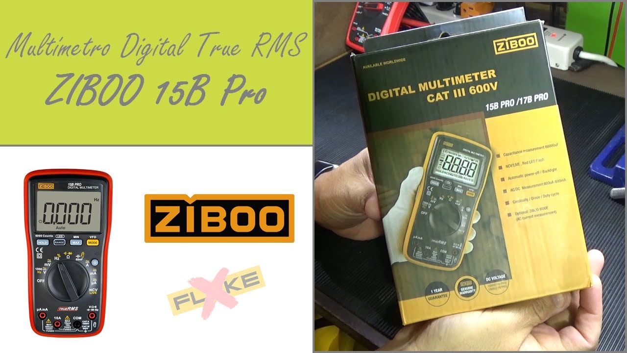 Multímetro Digital True RMS ZIBOO 15B Pro - ZIBOO 17B Pro