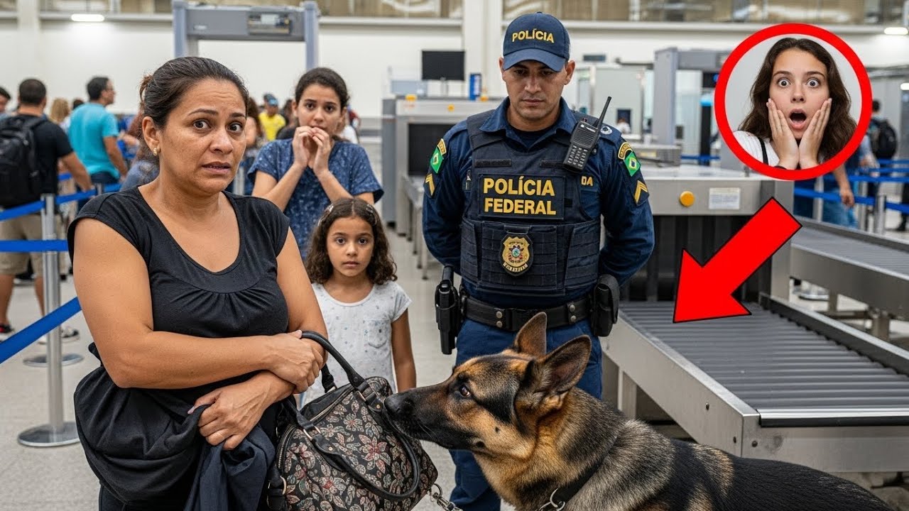 K9 Foca na Bolsa de Uma Mulher — O Que os Oficiais Encontram Deixa Todos Chocados!