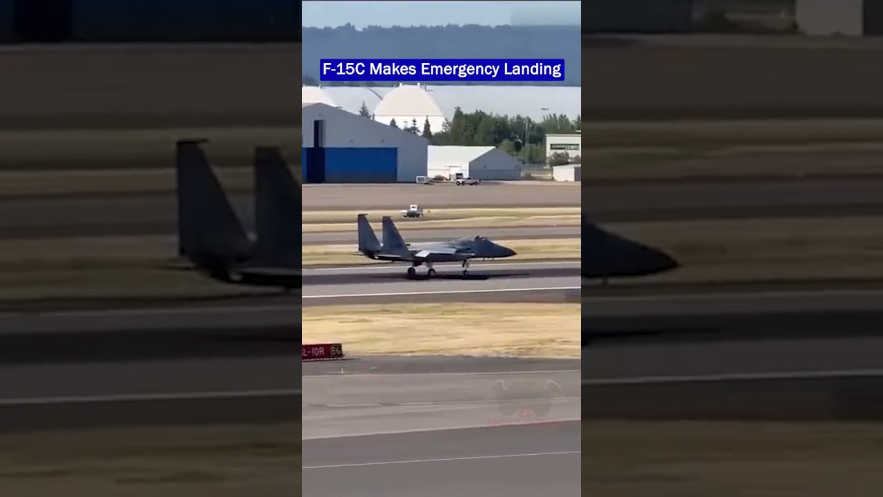 F-15C Makes Emergency Landing in Oregon!!