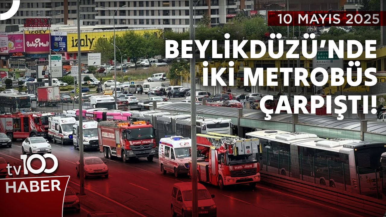 SON DAKİKA... Beylikdüzü'nde Metrobüs Kazası | tv100 Haber