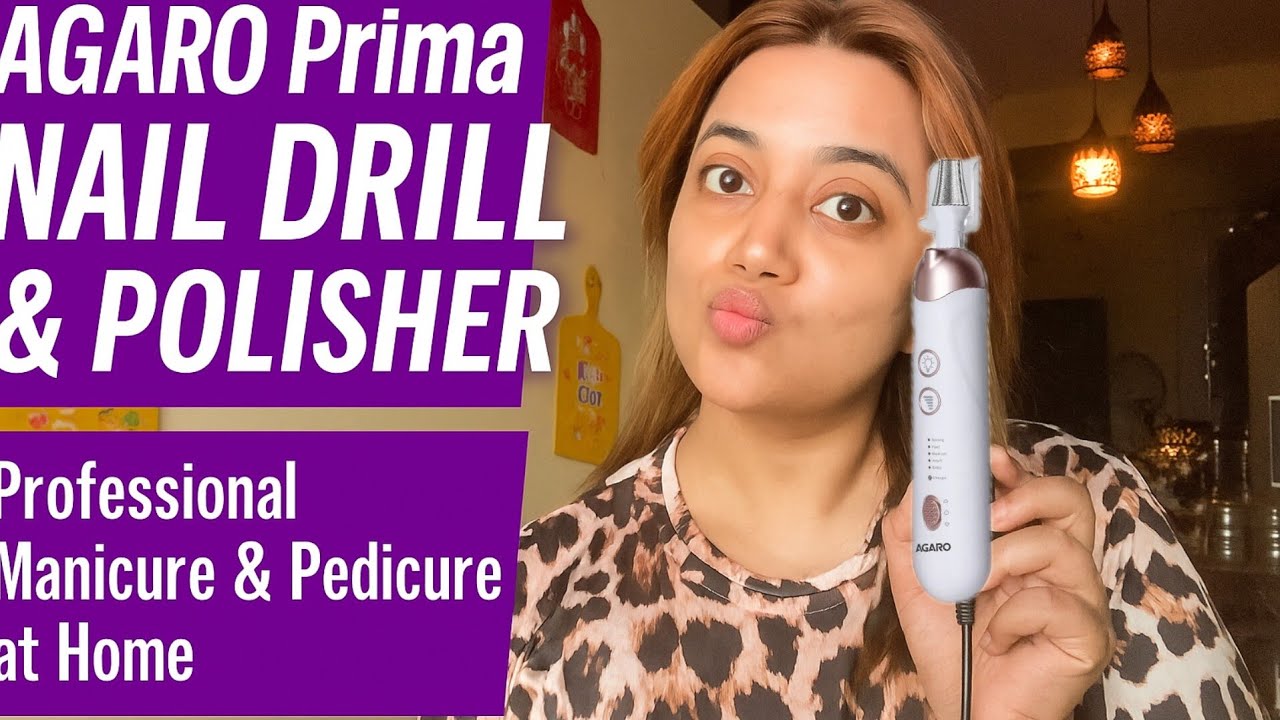 AGARO Prima Nail Drill & Polisher | Professional Manicure & Pedicure at Home 🔥 | Tabbu Sabnam