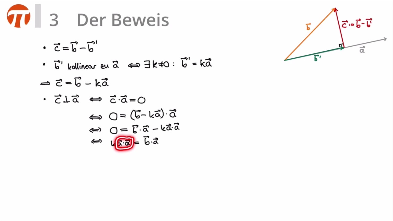 Orthogonale Projektion Beweis