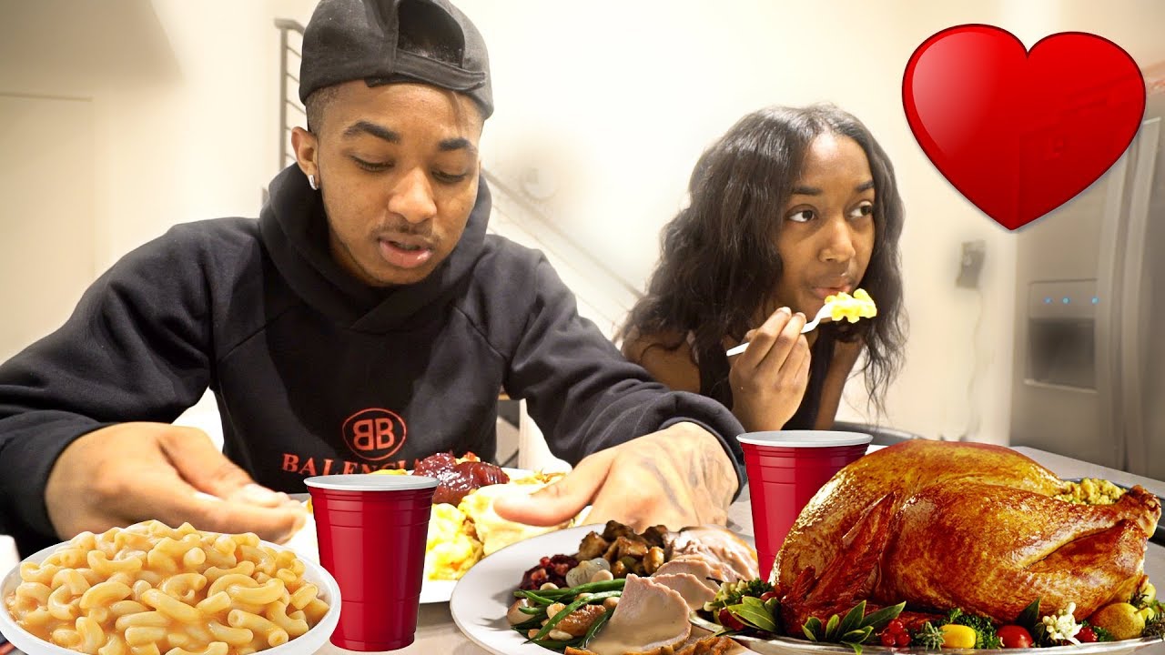 THANKSGIVING MUKBANG With My 14 Year Old Sister... [THE END]