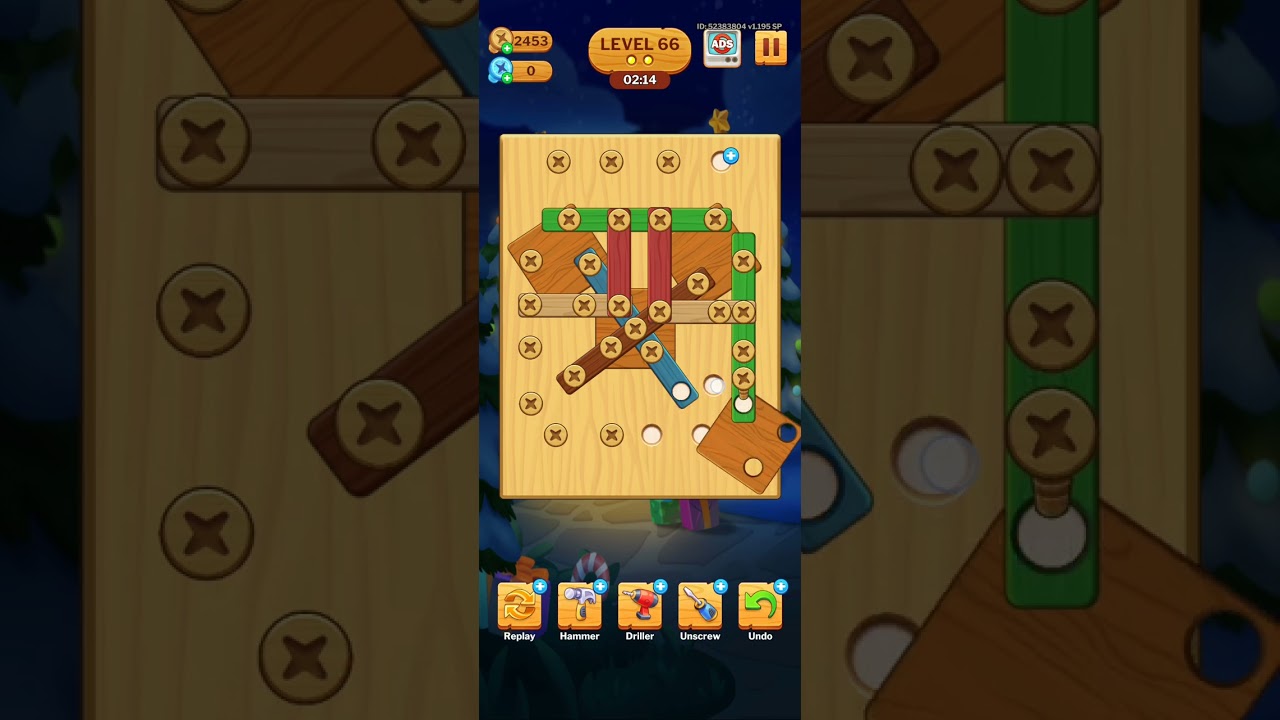 screw puzzle wood nut and bolt Level 66