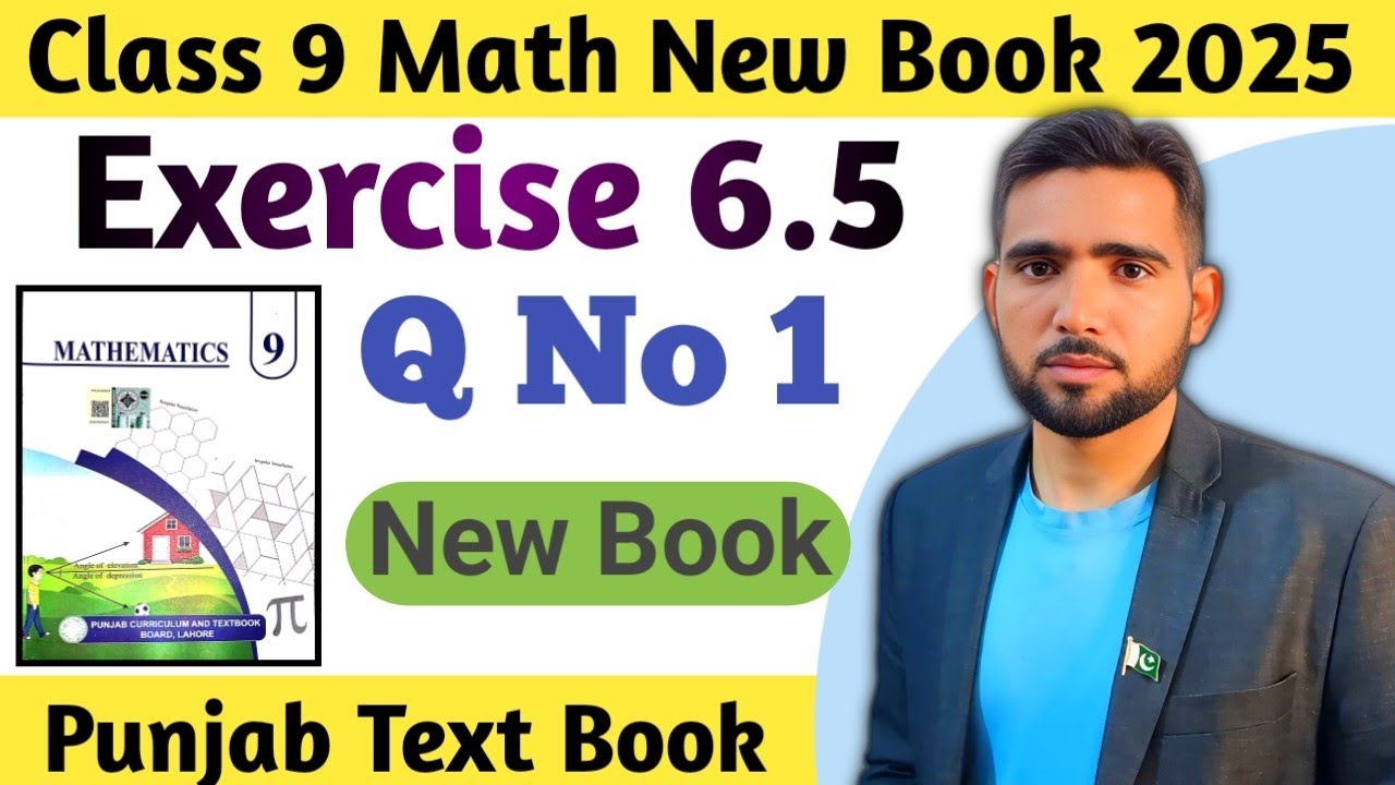 Exercise 6.5 Question Number 1 Class 9 Math New Book 2025 Chapter 6 Trigonometry | Naimat Maths