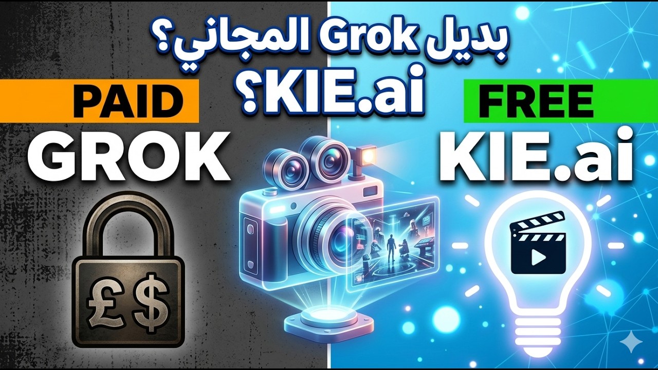 شرح kie.ai بديل جروك لتوليد الفيديو بالذكاء الاصطناعي