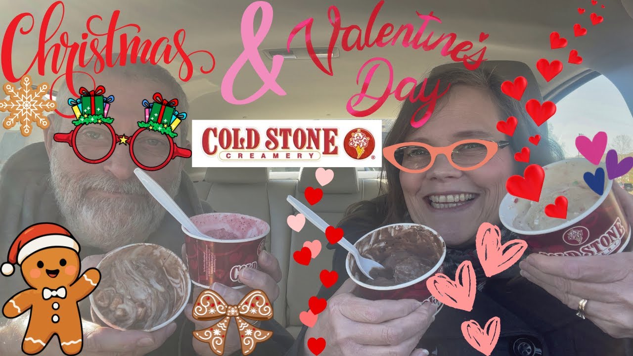 Cold Stone Creamery Christmas AND Valentine’s Day Ice Cream Flavors in ONE Video!
