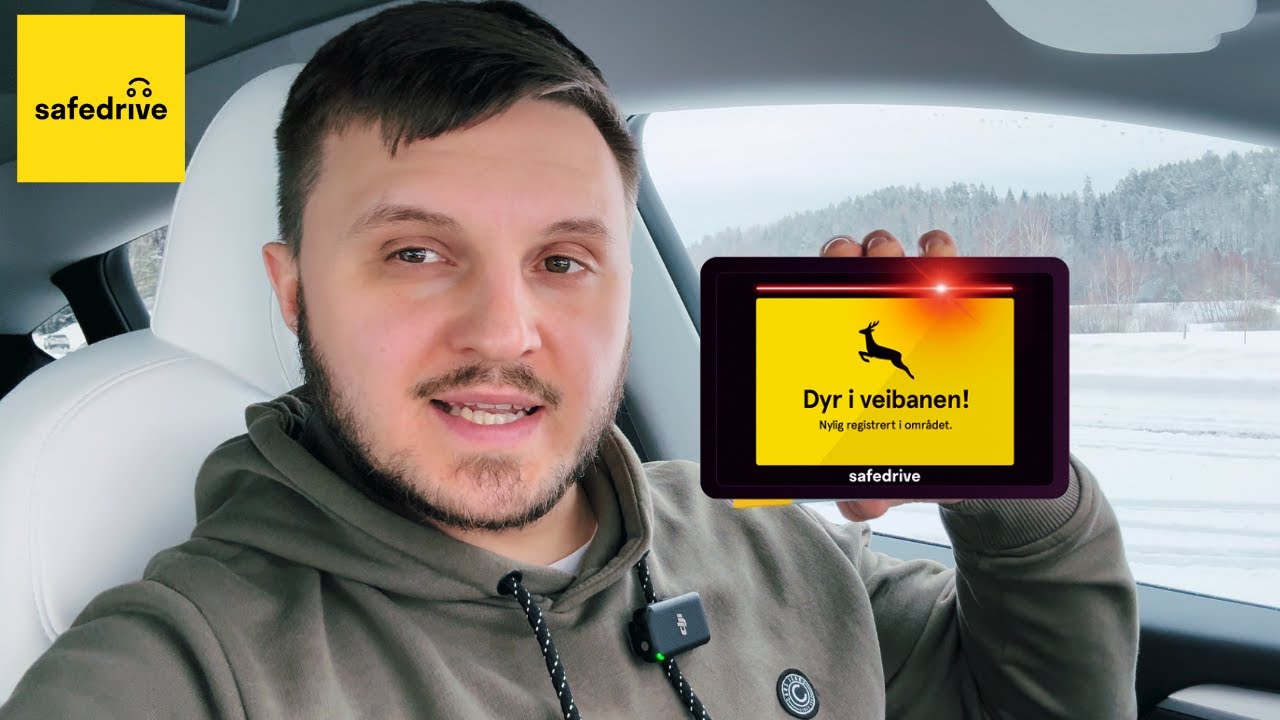Safedrive installasjon p&aring; 3 minutter! (Tesla Model Y med Safedrive-holder)