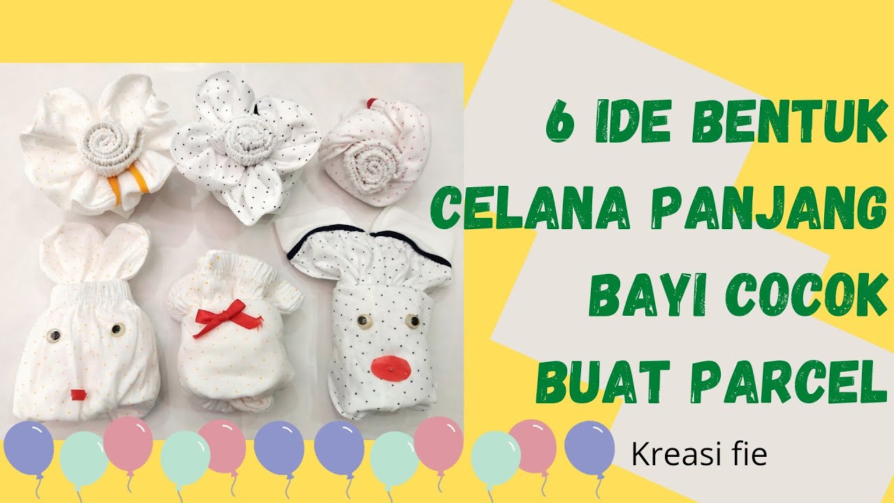 DIY 6 ide kreatif melipat celana panjang bayi, cocok untuk parcel