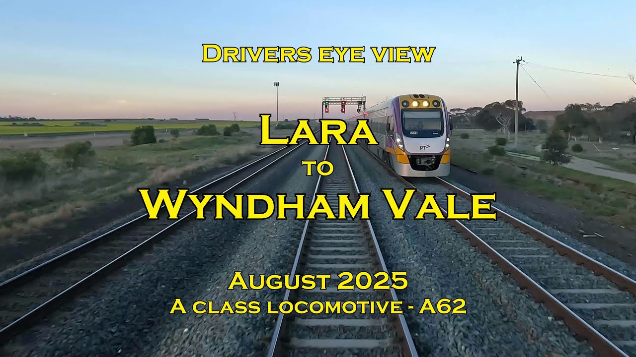 Drivers eye view, Lara to Wyndham Vale, A class, Aug 2025