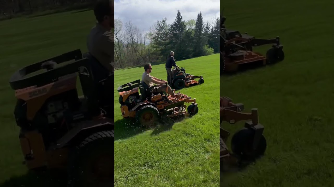 Highest tier Scag models side by side. Turf Tiger II and the Vride XL🥵💨