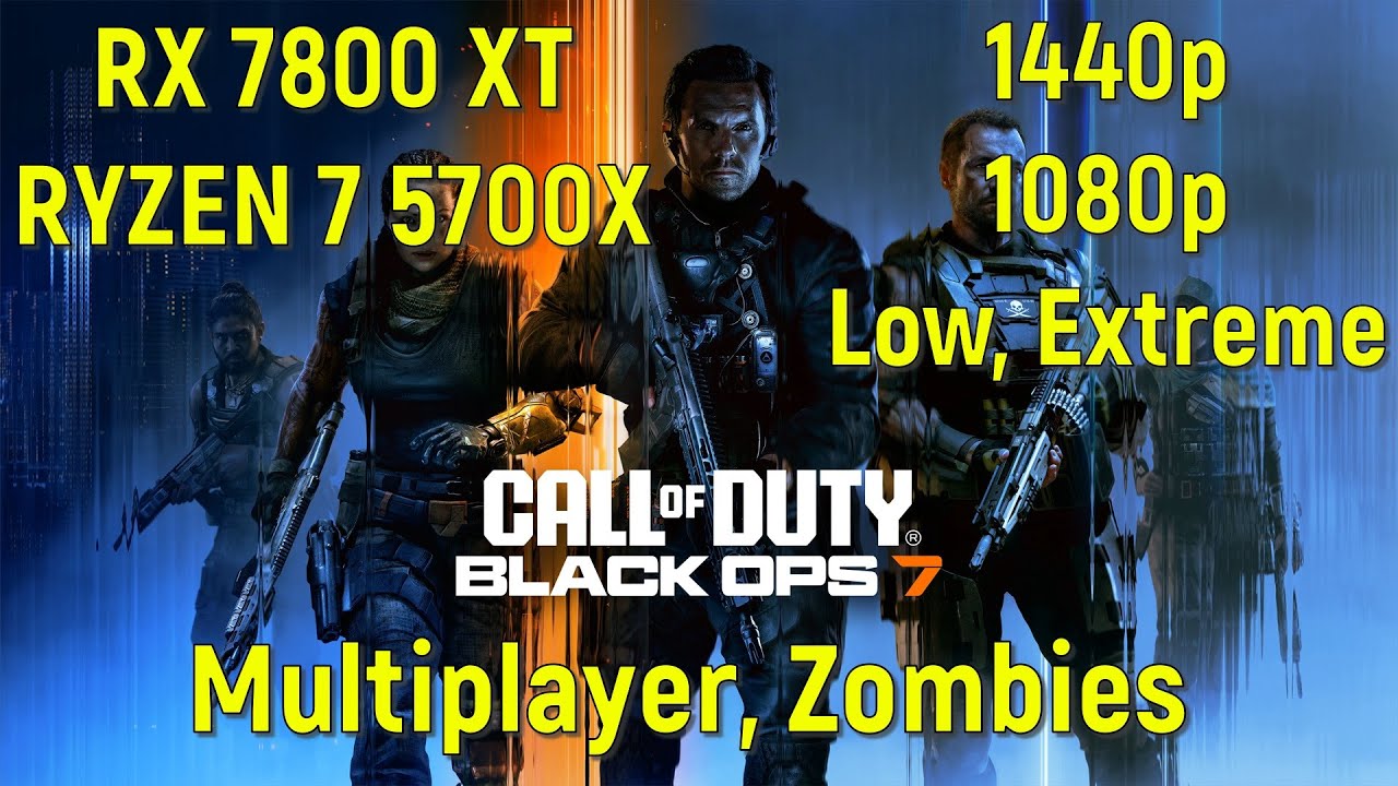 Call of Duty Black Ops 7 Beta | AMD RX 7800 XT, Ryzen 7 5700X - Multiplayer and Zombies