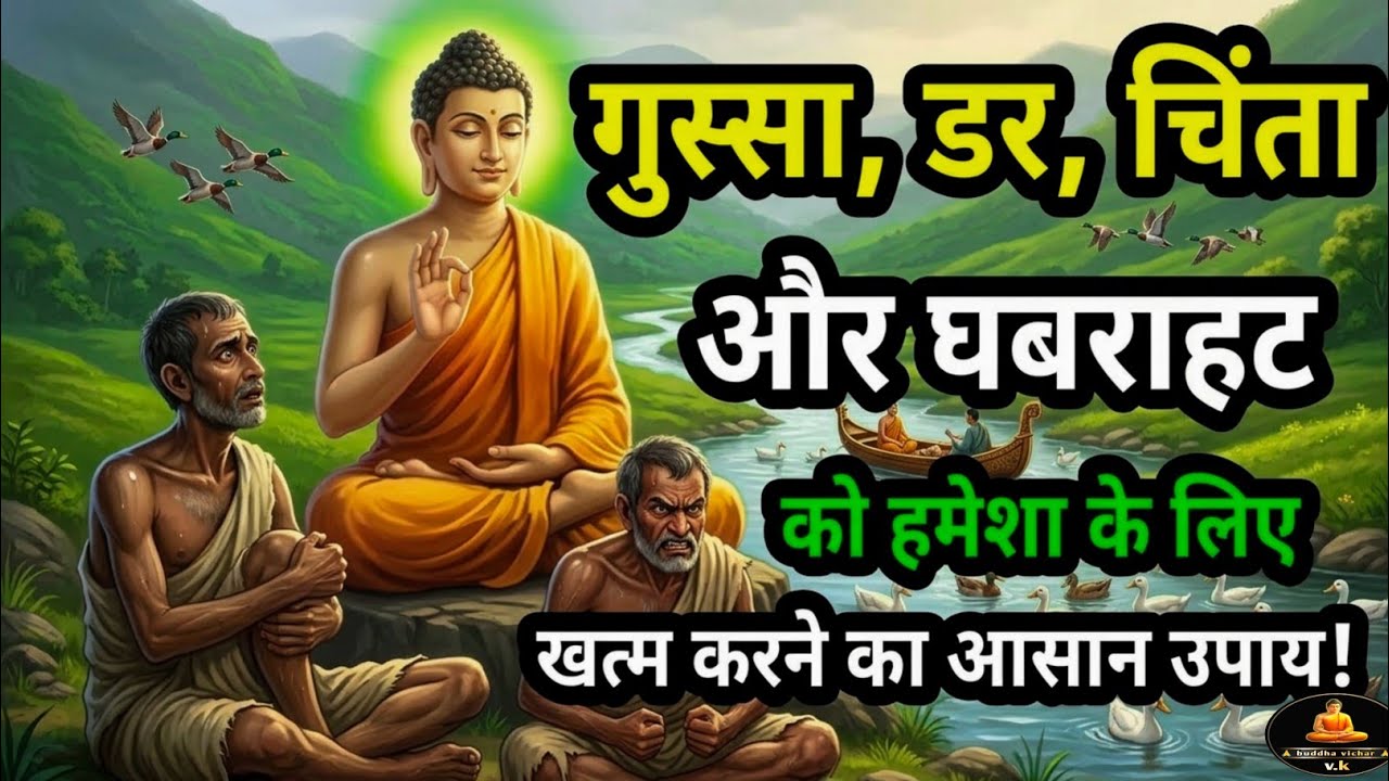घबराहट डर और चिंता/ ख़त्म हो जाएगी || टेंशन कैसे दूर करें?|| Buddhist Story On Anxiety and Depression