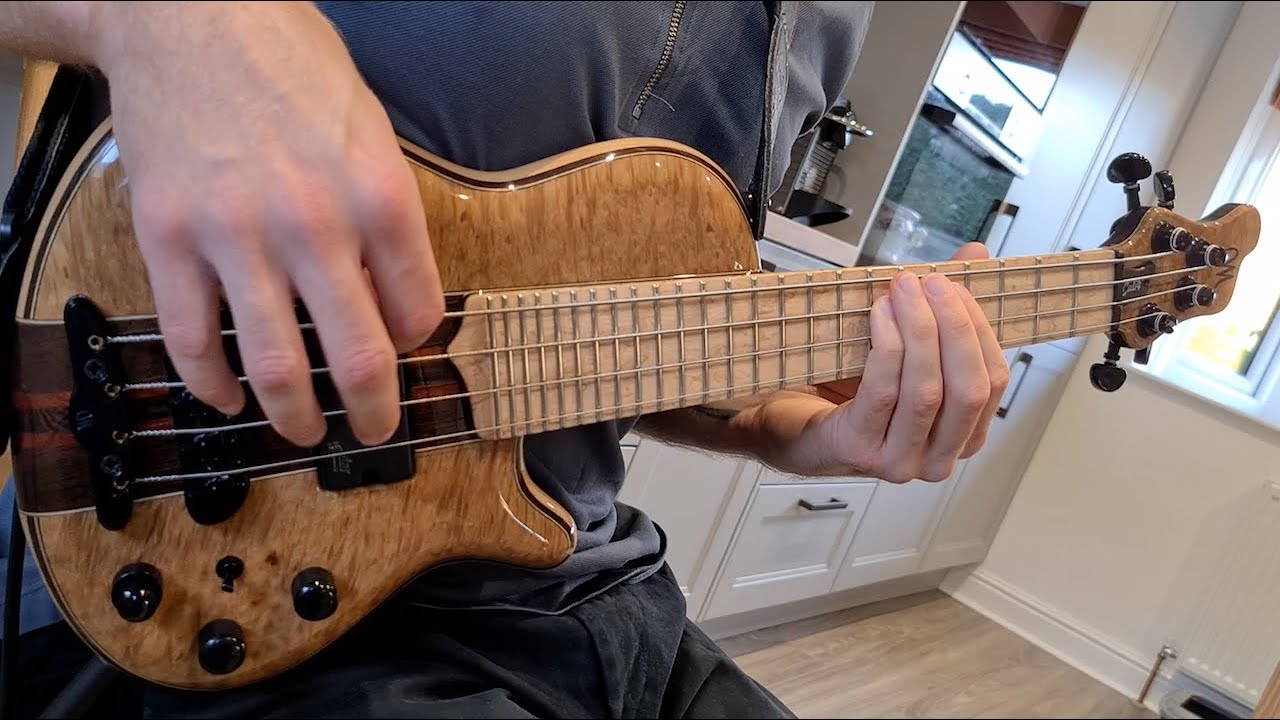 Mayones Cali 4 - Iron Maiden - Aces High (Mini Bass Cover by Danny Evers)