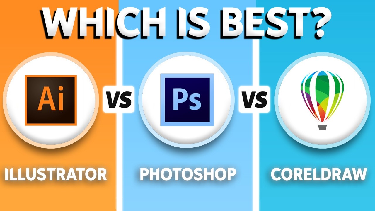 Illustrator vs Photoshop vs CorelDRAW (2026) - Which One Is BEST?