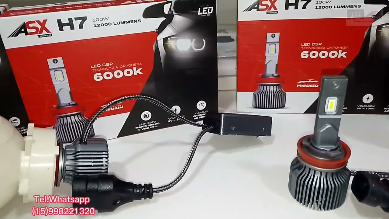 Teste de iluminação Led Premium Asx 12000 Lúmens 6000K 💥