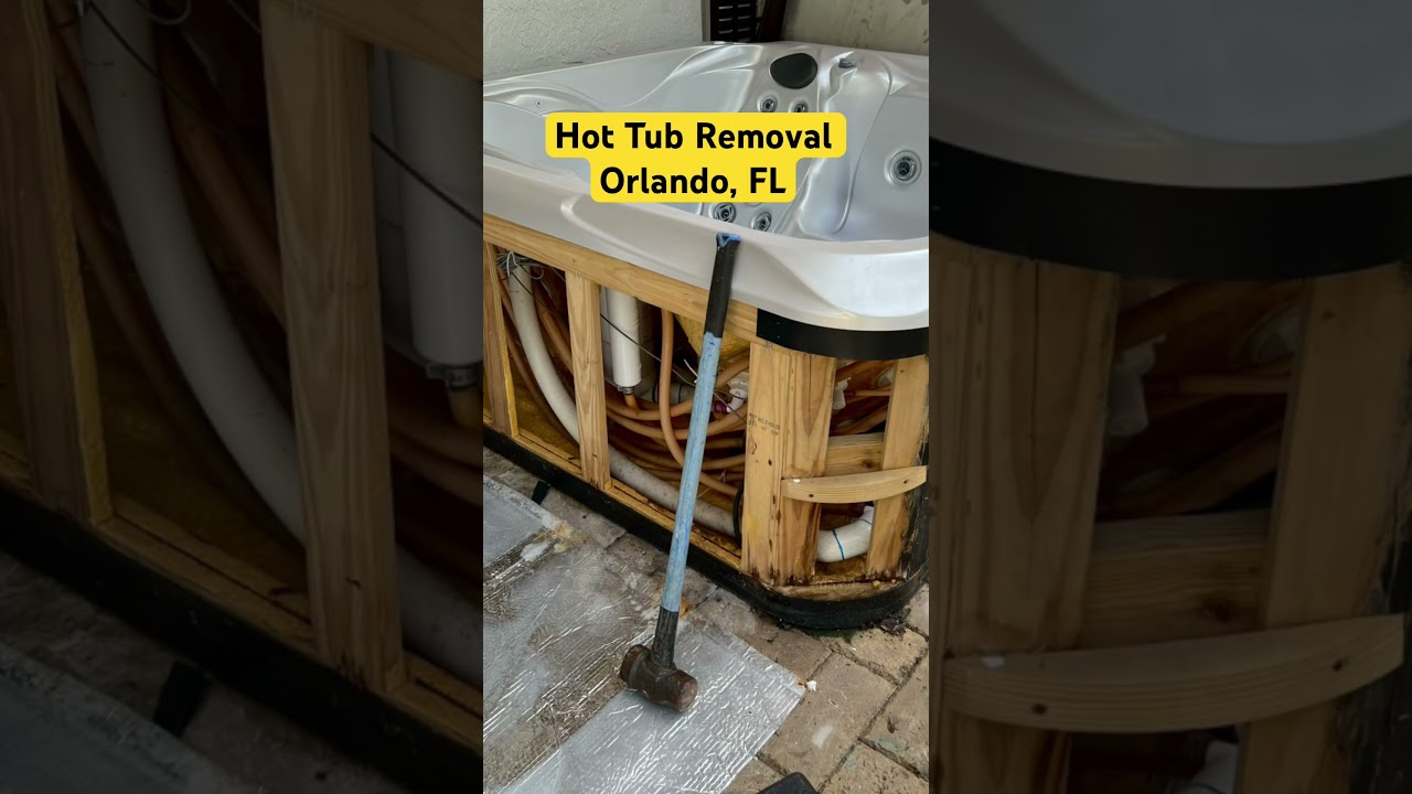 Hot Tub Removal in Orlando, Florida #hottub #junk  #junkremoval