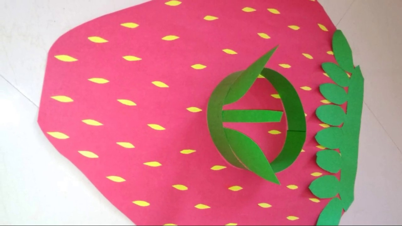 How to make Strawberry costume for fancy dress at home/strawberry costume for kids