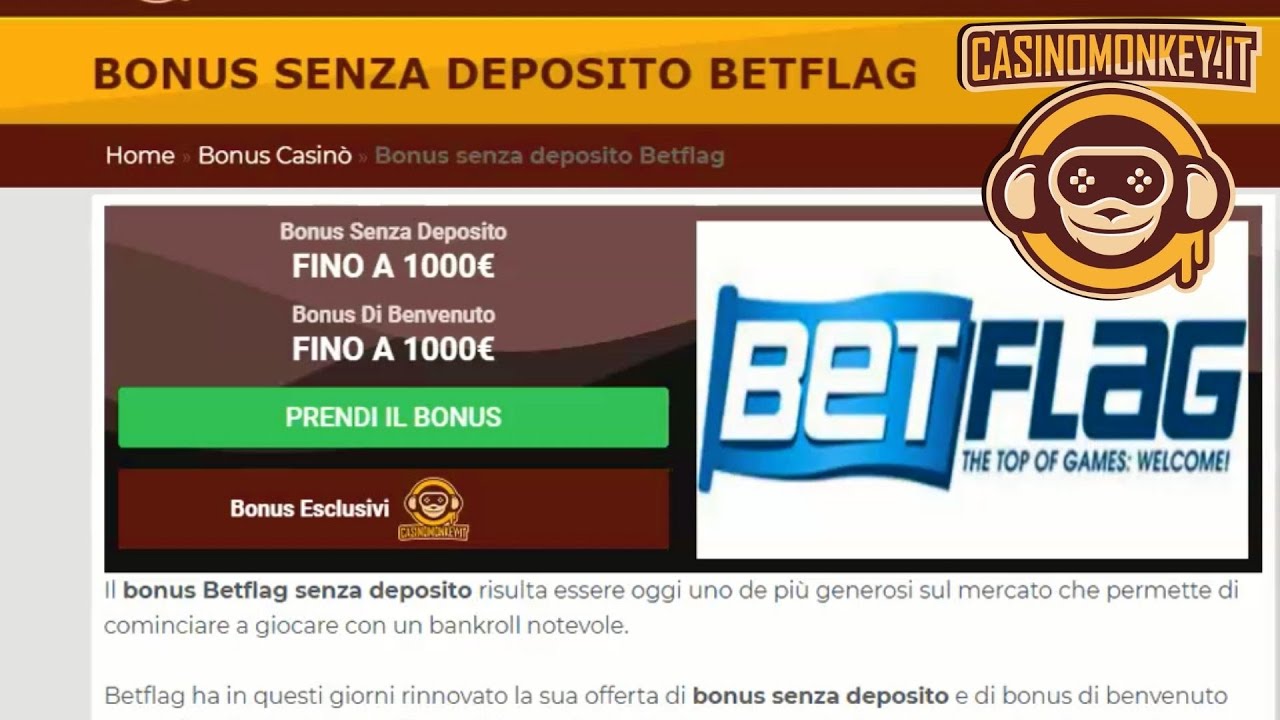 bonus senza deposito - bonus betflag fino a 1000 euro
