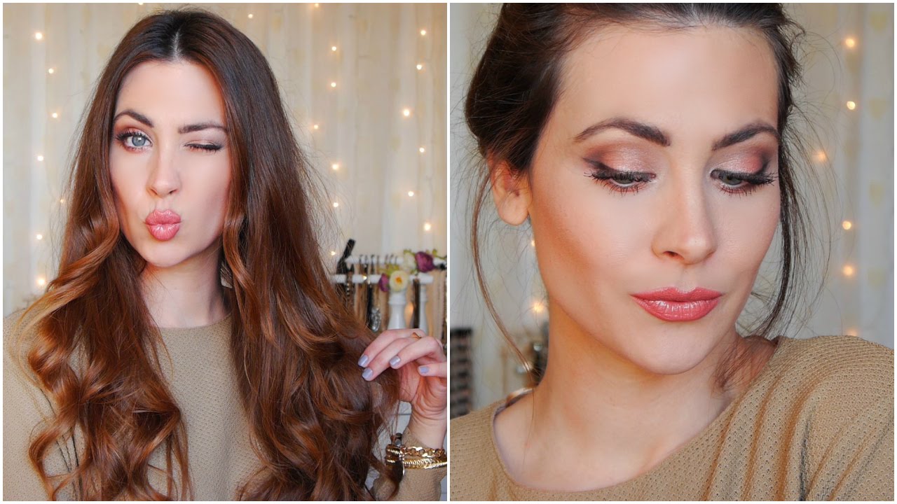 GET READY WITH ME! Maquillaje y peinado Elegante. Ondas Naturales | Lizy P
