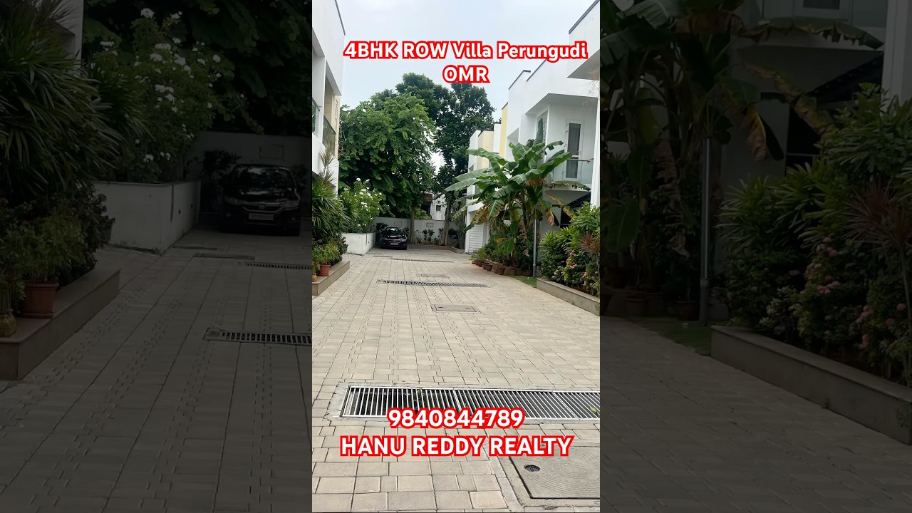Sale: 4BHK Row Villa at Perungudi OMR - 9840844789