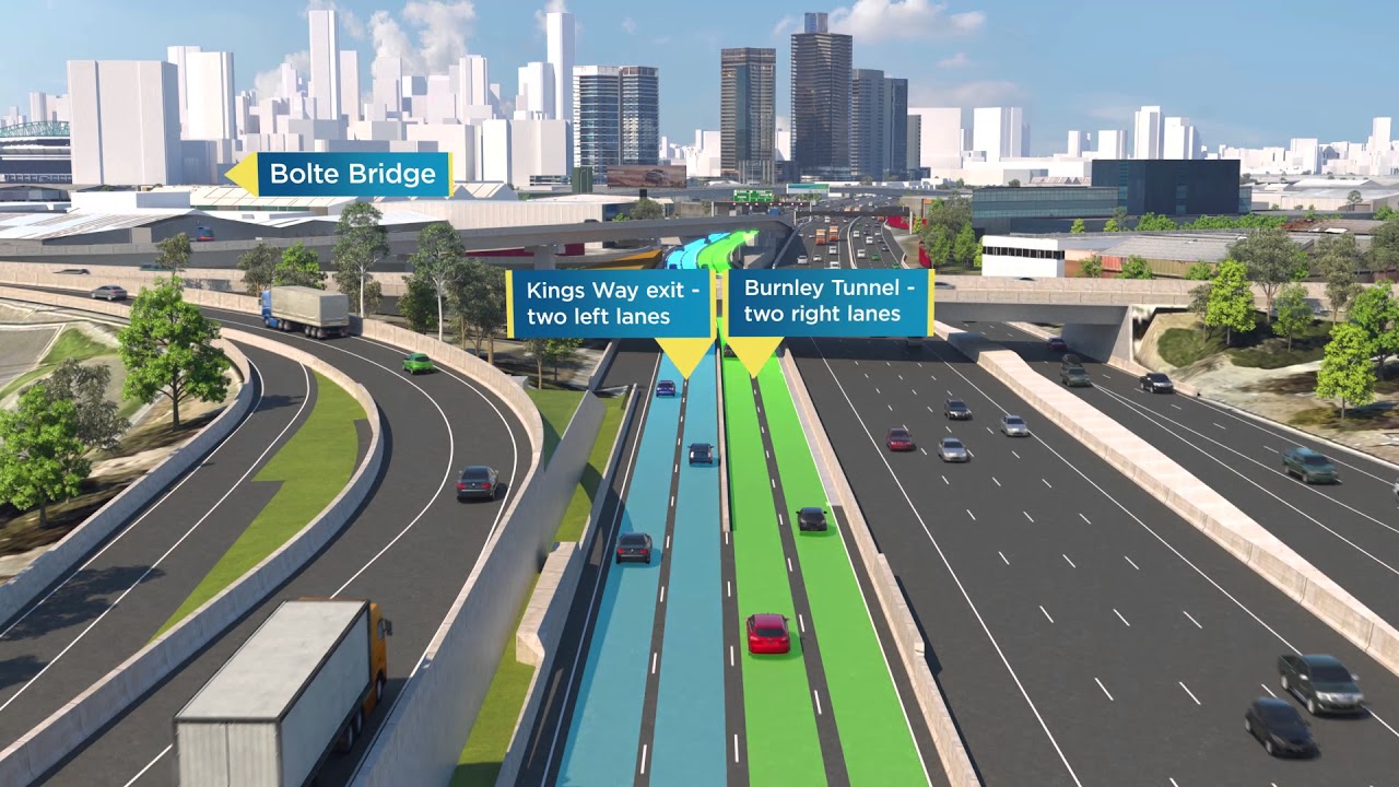 West Gate Freeway Changes - Montague Exit