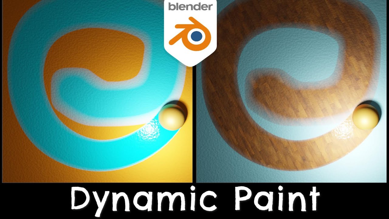 Painting A Surface With Dynamic Paint | Blender 4.0 Tutorial