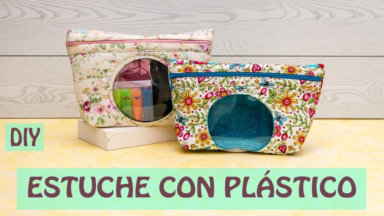 Cómo hacer un estuche con ventana transparente